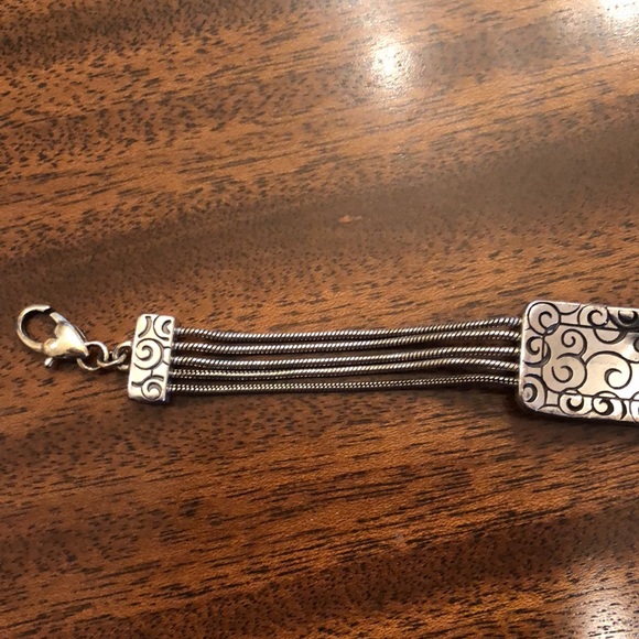 Vintage Brighton bar multi strand bracelet with Swarovski crystals - Picture 10 of 16